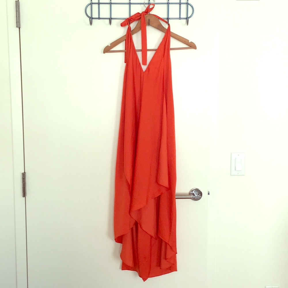 BCBG MAX AZARIA FLOWY MIDI DRESS